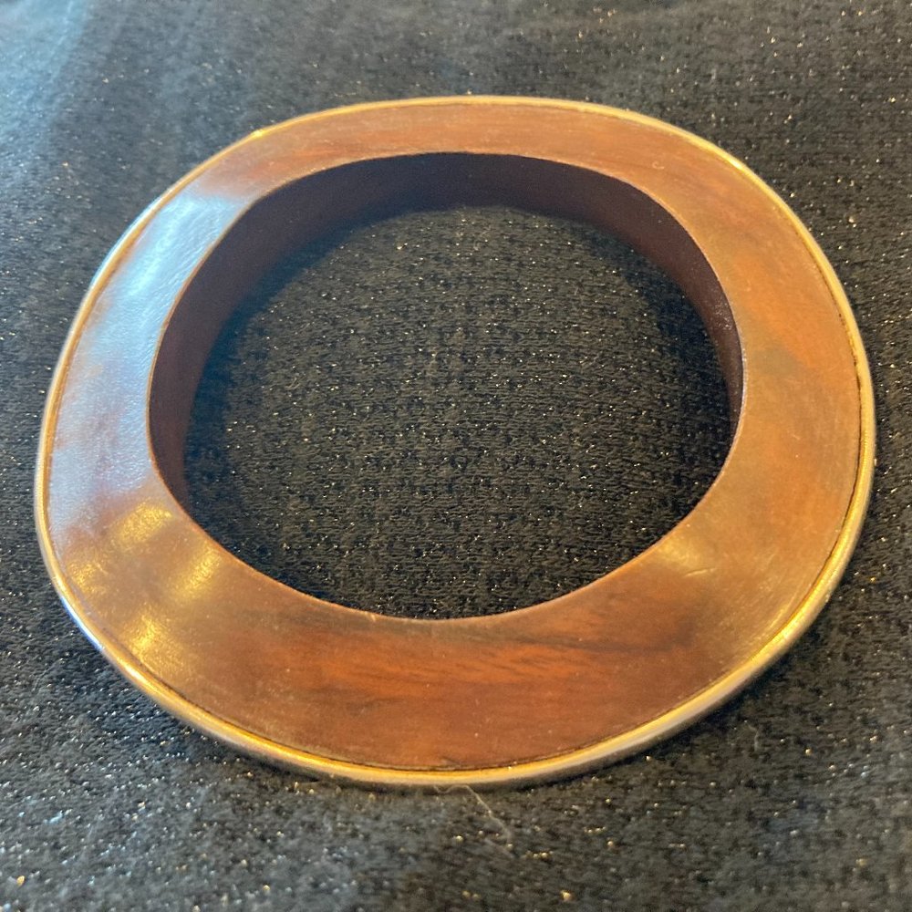 Retired Silpada Wavy Rosewood and Sterling Bracelet